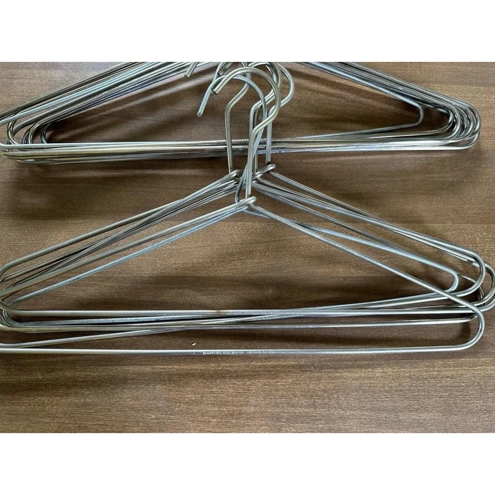 Oversized hanger Pack of 15 Chrome Metal Bedspread & Drapery Big and tall XL XXL